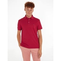 Tommy Hilfiger Poloshirt »1985 SLIM POLO«, Markenstickerei, aus Baumwoll-Piqué, Gr. M, Royal Berry, , 75098750-M