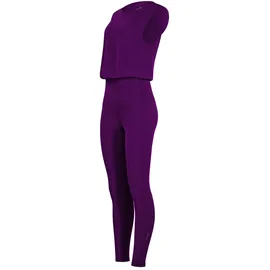 Winshape Damen Functional Comfort Jumpsuit JS102LSC, in dark plum | Gr.: XXL