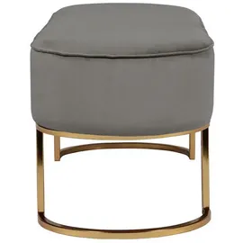 Kayoom Sitzbank, Grau, Textil, 105x42x40 cm, Esszimmer, Bänke, Sitzbänke