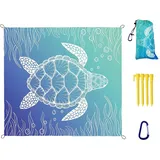 Generisch 7WUNDERBAR Picknickdecke Stranddecke sandfrei Strandmatte Ultraleicht Outdoor-Decke Strandtuch für Strand,Camping,Wandern und Picknick,Outdoor Decke Wasserdicht 200x140cm