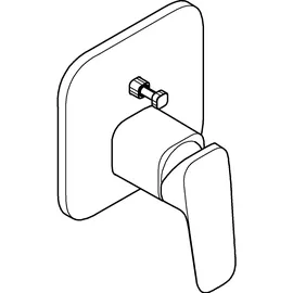 Grohe Cubeo Einhandwannenbatterie Matt Black