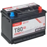 accurat Accurat Traction T80 LFP DIN BT 12V LiFePO4 Lithium Batterie 80Ah Batterie, (12 V)