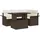 vidaXL Garten-Sofa-Set 5-tlg. braun