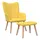 vidaXL Relaxsessel mit Hocker Senfgelb Stoff