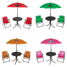 Mojawo Campingmöbel Set 4tlg Orange