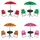 Mojawo Campingmöbel Set 4tlg Orange