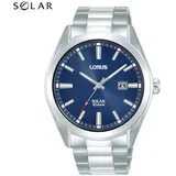 Lorus Herren-Uhr Solar Edelstahl mit Metallband RX329AX9