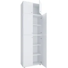 VCM Lona Aktenschrank 70 x 39 x 223 cm weiß