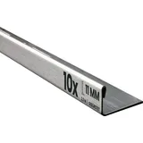tktrading24 10x L-Profil Edelstahlschiene Fliesenschiene Fliesenprofil L250cm 11mm gebürstet
