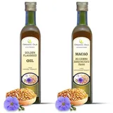 Leinöl 2 x 250 ml kaltgepresst Organic Oils Öl aus Leinsaat Льняное масло