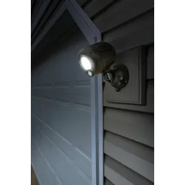 mrbeams Außenstrahler LED 200 lm mit Bewegungsmelder 2er Set braun