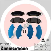 ZIMMERMANN Bremsbelagsatz, SUZUKI 25979.170.1 5581061M02,5581061M02000,5581061M50 5581061M50000,55200D66Y0,55200D66Y00C000,5581061M00,5581061M01
