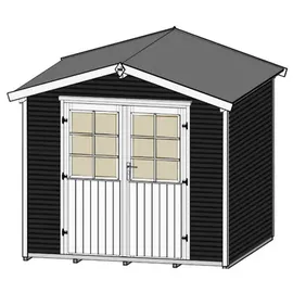 Weka Gartenhaus 218 3,01 x 2,05 m anthrazit