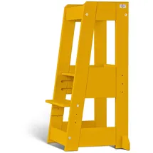 tiSsi Lernturm Felix 90 x 40 cm Buche massiv gelb