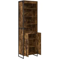 vidaXL Hohe Schränke 2 pcs Raucharbe 60 x 36 x 200 cm Holzwerkstoff