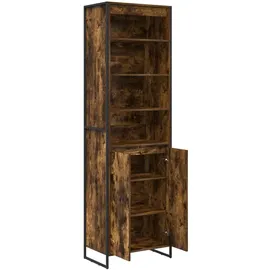 vidaXL Hohe Schränke 2 pcs Raucharbe 60 x 36 x 200 cm Holzwerkstoff