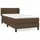 vidaXL Boxspringbett 100 x 200 cm Dunkelbraun