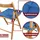 NatureMark Stuhlkissen 40 x 40 cm Blau