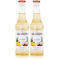 Monin Piña Colada Sirup 250 ml - Für Cocktail und Kaffee (2er Pack)