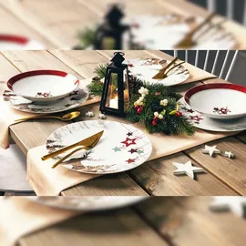 SELTMANN WEIDEN Life Christmas Kombiservice 30-tlg. weiß-braun