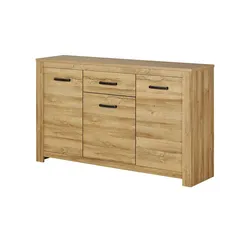 Sideboard  Cagliari , holzfarben , Maße (cm): B: 161 H: 96 T: 42