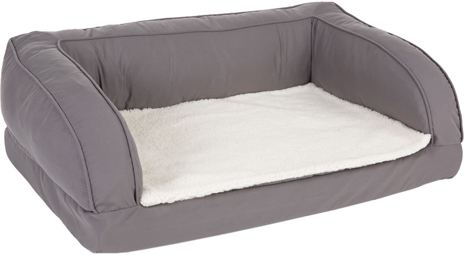 Orthopädisches Hundesofa grau L: L 115 x B 70 x H 32 cm