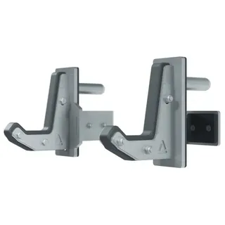 ATLETICA Power Rack R8 Outdoor J-Hooks, Edelstahl, Bis 550 kg belastbar silberfarben