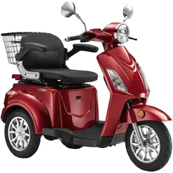 LuXXon Elektromobil »E3800«, max. 20 km/h, Reichweite: 65 km, weinrot