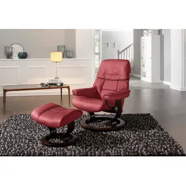 Stressless Relaxsessel "Ruby", rot (cherry paloma), B:74cm H:97cm T:74cm, Leder BATICK: BATICK ist ein leicht korrigiertes, durchgefärbtes und genarbtes Möbelleder, bei dem die meisten Unebenheiten und Spuren in der Regel entfernt wurden.