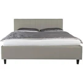 Alina Polsterbett ALINA "Pepe", grau (grau tls 39), B:147cm H:102cm L:212cm, Kunstleder TLS (100% Polyester), Betten, Polsterbett, wahlweise mit Matratze und Lattenrost, in diversen Ausführungen