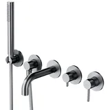 Omnires Y Einhandwannenmischer Nickel