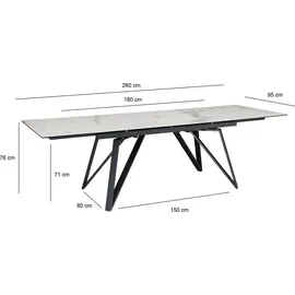 FineBuy 180 x 76 x 90 cm weiß
