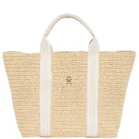 Tommy Hilfiger Spring Logo Shopper Tasche 50 cm beige