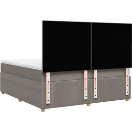 vidaXL Boxspringbett 180 x 200 cm Taupe