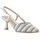 VAN HILL Damen Slingpumps Stiletto Prints Trendy Schuhe 217340 Beige 38 - 38 EU