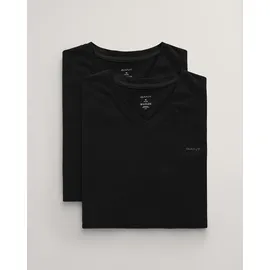 GANT 2er-Pack V-Neck T-Shirts - Schwarz - S
