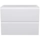 Camargue Espacio Waschtischunterschrank  (80 x 40 x 60 cm, 2 Schubkästen, Gama weiß matt)