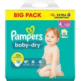 Pampers Pampers® Windeln baby-dryTM BIG PACK Größe Gr.4+ (10-15 kg) für Babys und Kleinkinder (4-18 Monate), 54 St.