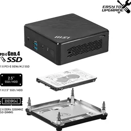 MSI Cubi 5 12M-022BDE schwarz (936-B0A811-022)