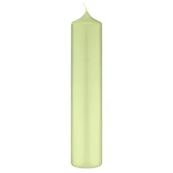 Kopschitz Kerzen lange schlanke Altarkerzen, Kaminkerzen Kiwi 250 x Ø 40 mm, 4 Stück, Kerzen mit Dornbohrung in RAL Kerzengüte Qualität