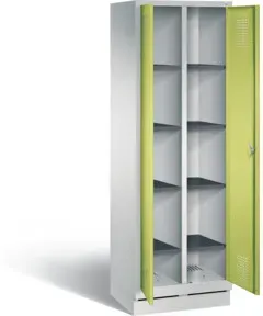 C+P Wäsche-Spind Evolo, H1800xB610xT500mm, Front Viridingrün, Korpus Lichtgrau (48022-20B)