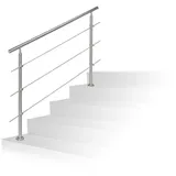 Relaxdays Treppengeländer mit 3 Querstreben, 150 cm