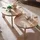 MID.YOU Couchtisch Set Hell Mangoholz 53 x 53 x 32 cm