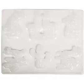 Rayher 36088000 Gießform: Lamas, 5-8.5 x 6.7-8 cm, 6 Motive, SB-Btl 1Stück, Durchsichtig