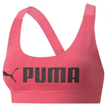 Puma Mid Impact FIT Sport-BH Damen sunset pink L