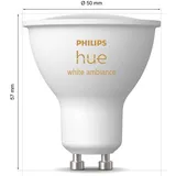 Philips Hue White Ambiance GU10 Dreierpack 3x350lm