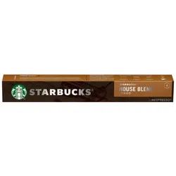 Starbucks Nespresso Kaffeekapseln House Blend 10 Kapseln (57 g)