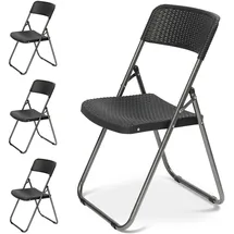 Sekey Campingstuhl 4er Set Schwarz