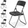 Sekey Campingstuhl 4er Set Schwarz