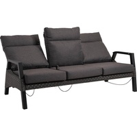 Lesli Living Loungesofa Treviso Forte Gartenbank Alu Polyrattan Sofa Bank